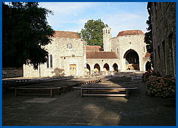 The Friars, Aylesford looking across the piazza